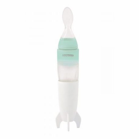 Kikkaboo babaetető szilikonos kanállal 90 ml rocket menta